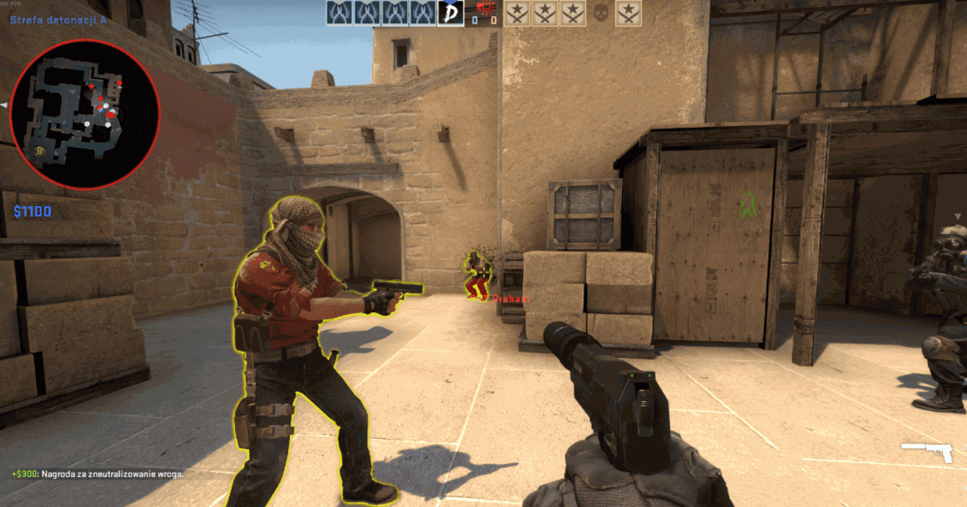 CSGO-WALLHACK单板发光透视显血量辅助