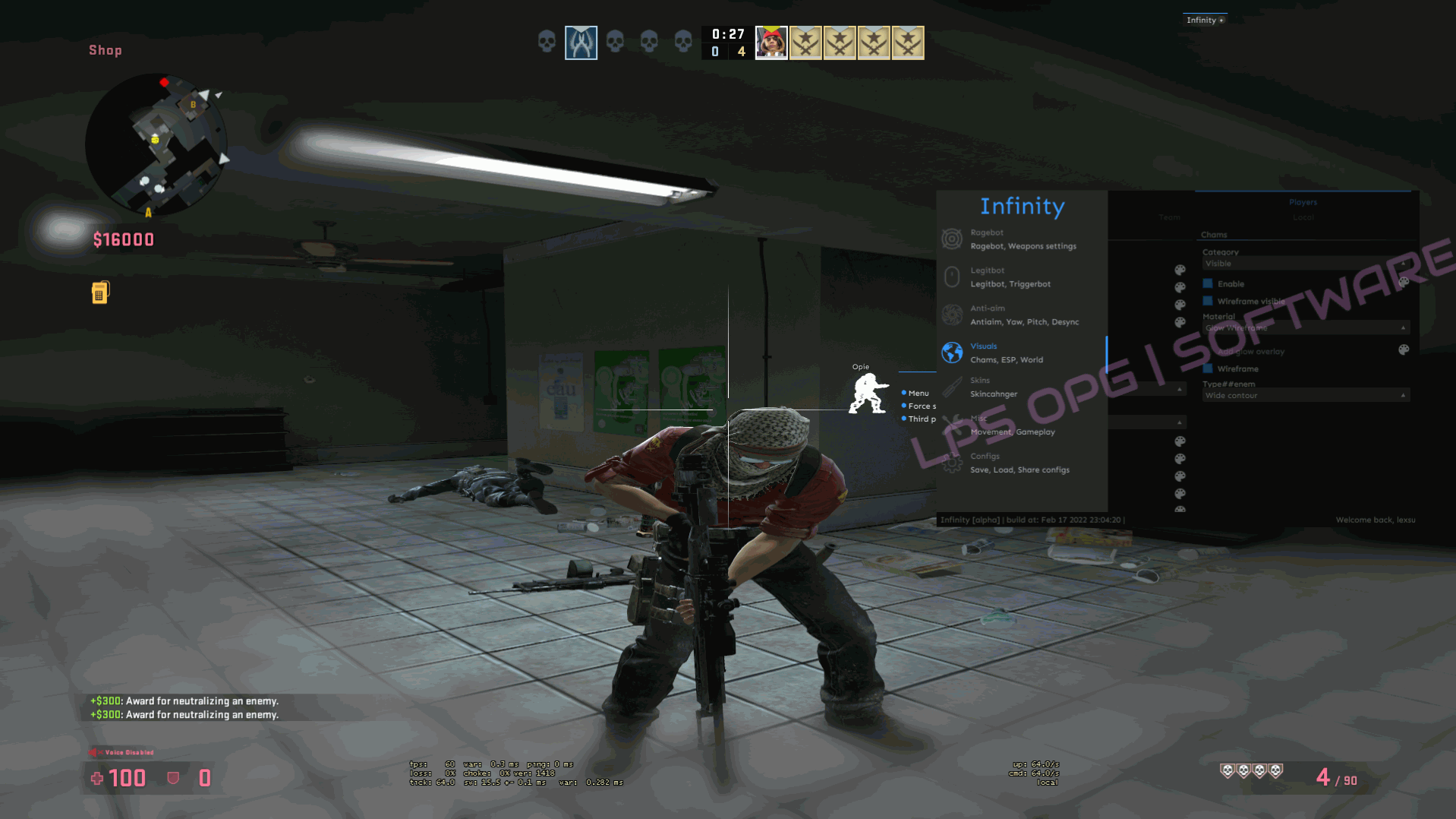CSGO-INFINITY免费综合菜单搬运老外DLL