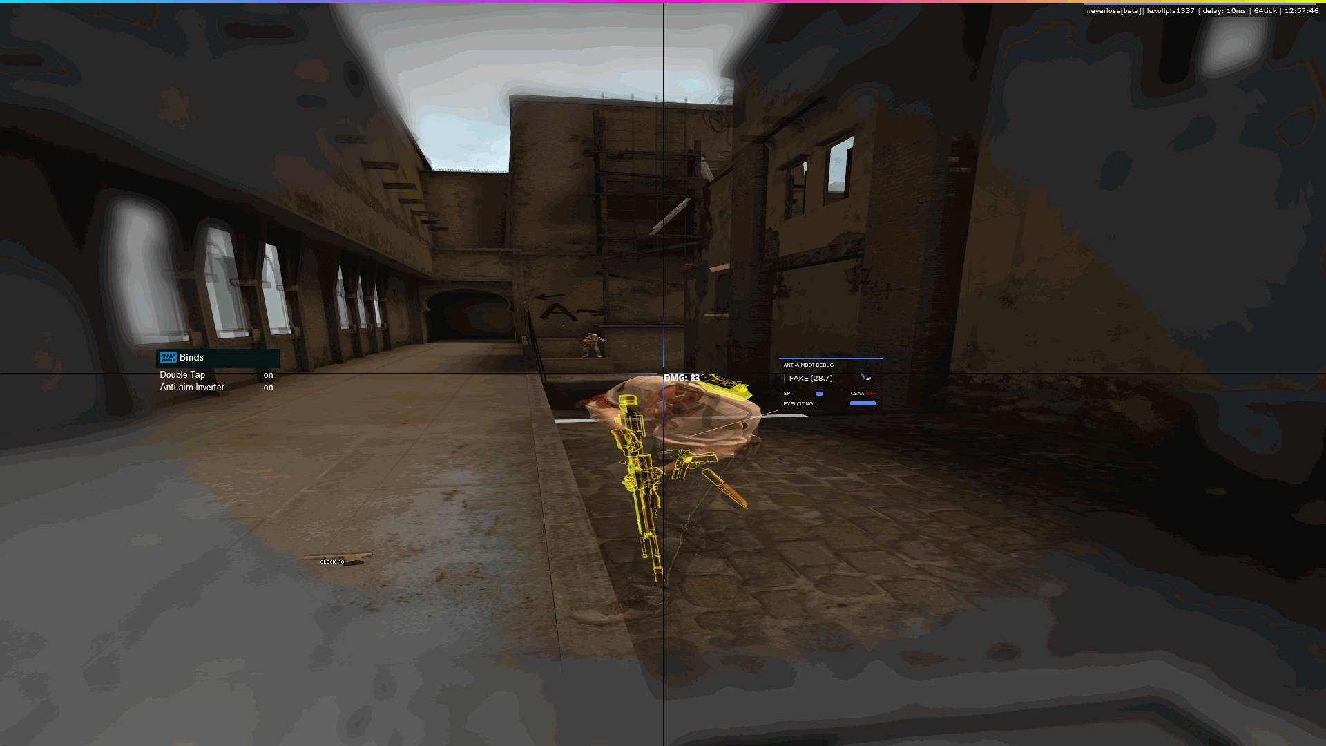 CSGO-OneTapV3暴力演技假身视觉带参数