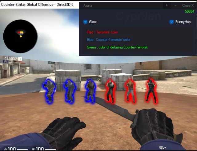CSGO-Azuria免费发光连跳精简辅助