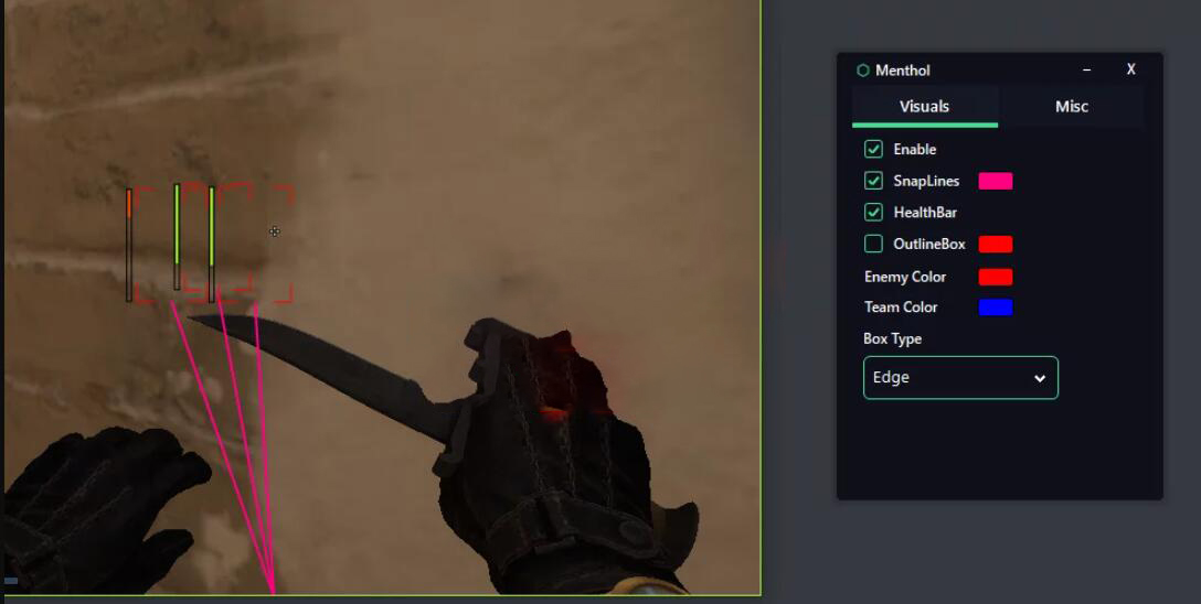CSGO-Menthol免费合法方框透视简易功能辅助